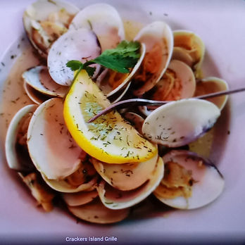 Fresh Florida Clams Crackers Island Grille Cape Canaveral Fl Space Coast