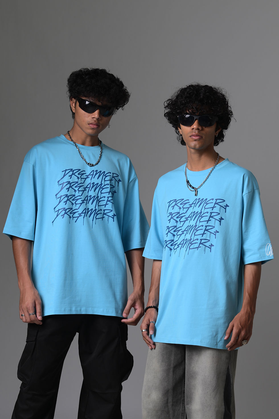 Thumbnail: DREAMER Drop shoulder T-shirt SKY BLUE