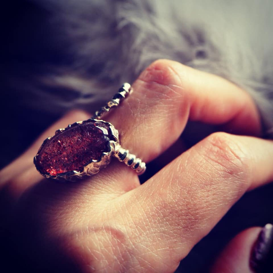 サムネイル： Horn Ring × Lepidocrocite in Quarz