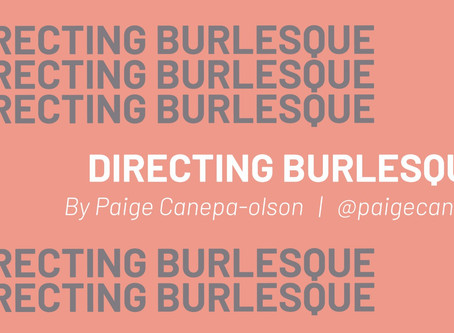 DIRECTING BURLESQUE