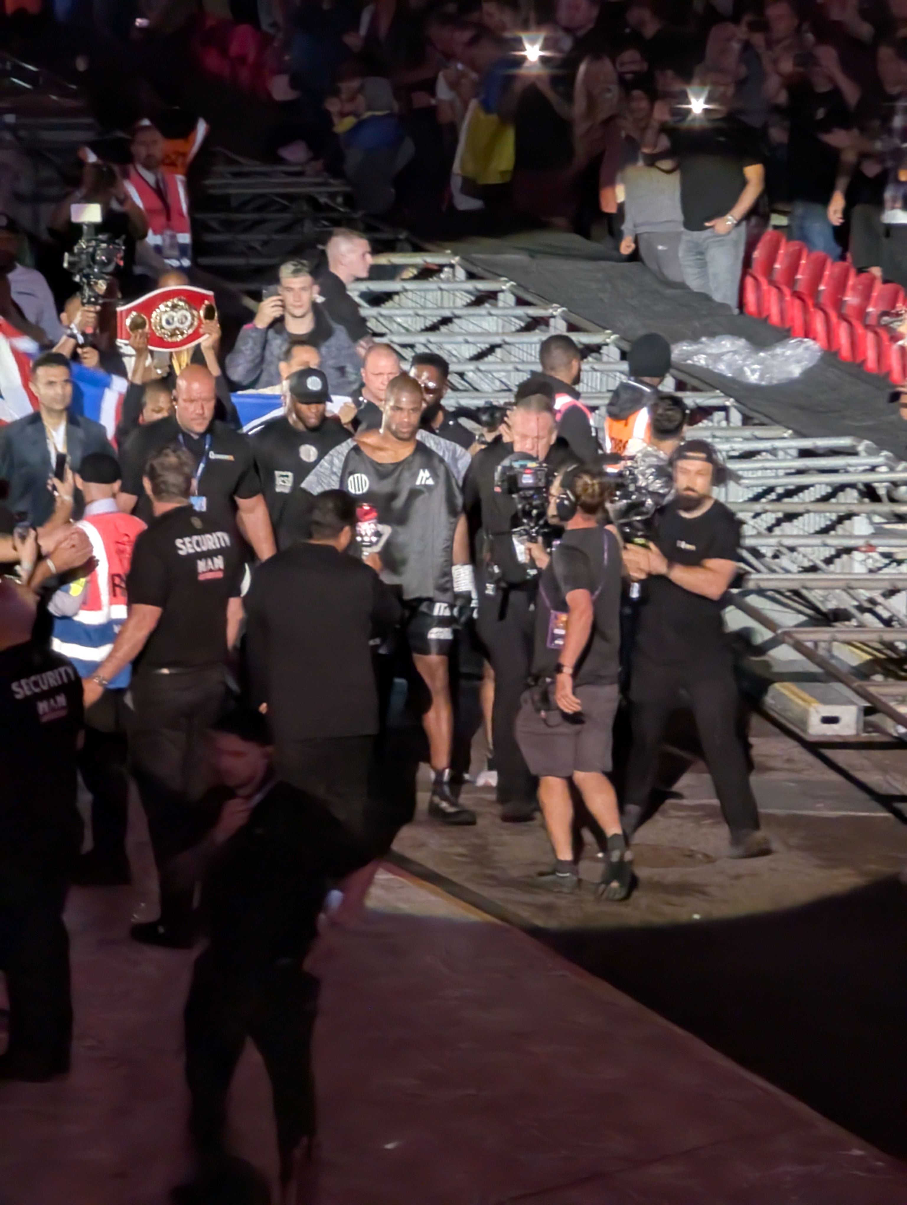 Daniel Dubois during his ring walk