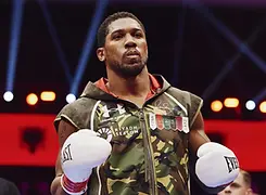 Anthony Joshua in the ring before his bout with Kristian Prenga. | Jeddah, Saudi Arabia | July-26-2026 | © Mark Robinson / Matchroom Boxing