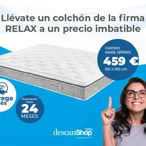 Colchón en oferta en Descanshop: Descubre el modelo MARE SPRING de Relax
