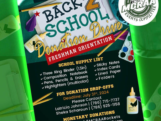 Back 2 School: Donation Drive (Freshman Orientation)