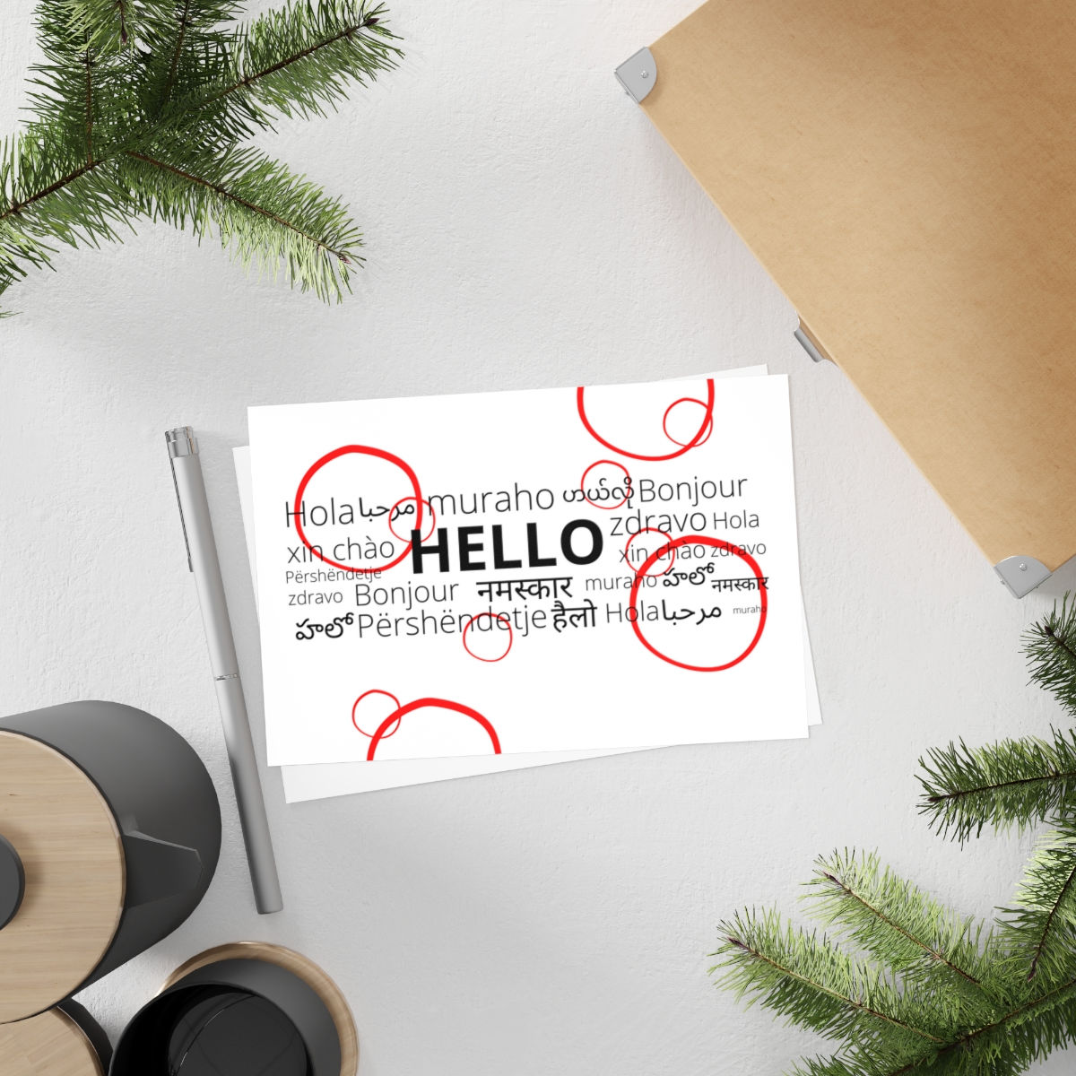 Multiple Hello Postcards (10)