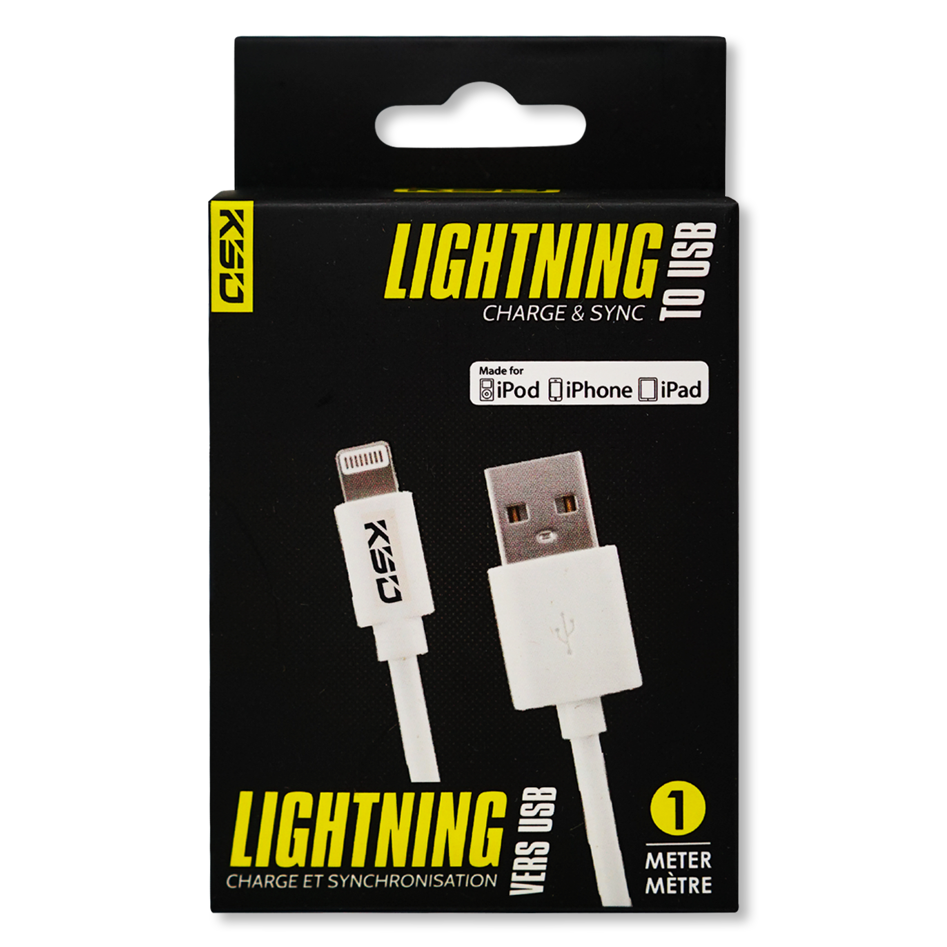 Câble Lightning 1M (MFI)