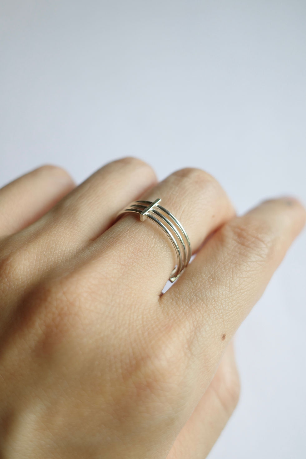 Thumbnail: [Pre-order] × moi.toi. Tria Ⅱ/Ⅲ ring silver [Scheduled to ship at the end of August]
