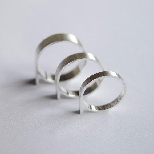 moi.toi. tangring silver | kentohashiguchi