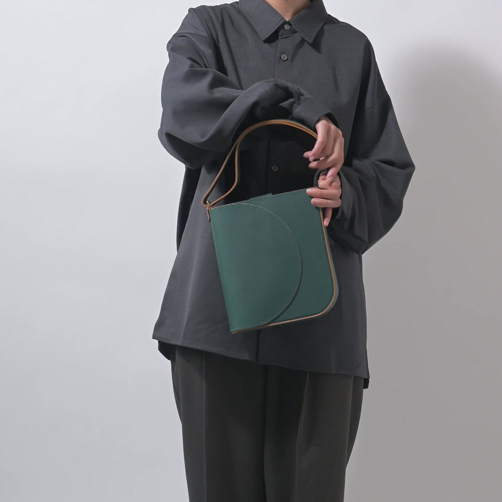 Thumbnail: × Junichiro Oshima Ruku hand/shoulder bag M green
