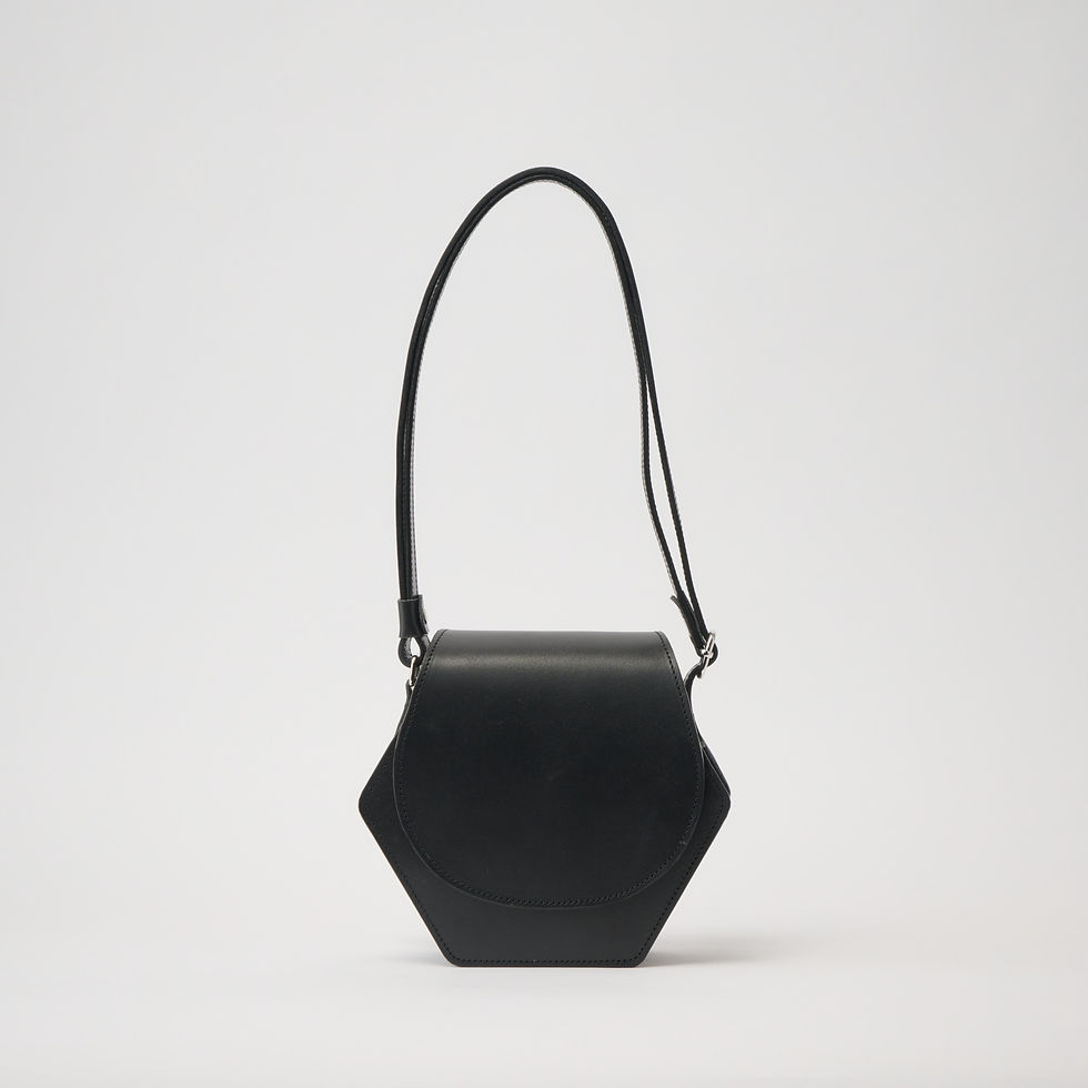 Thumbnail: leather shoulder hexa black