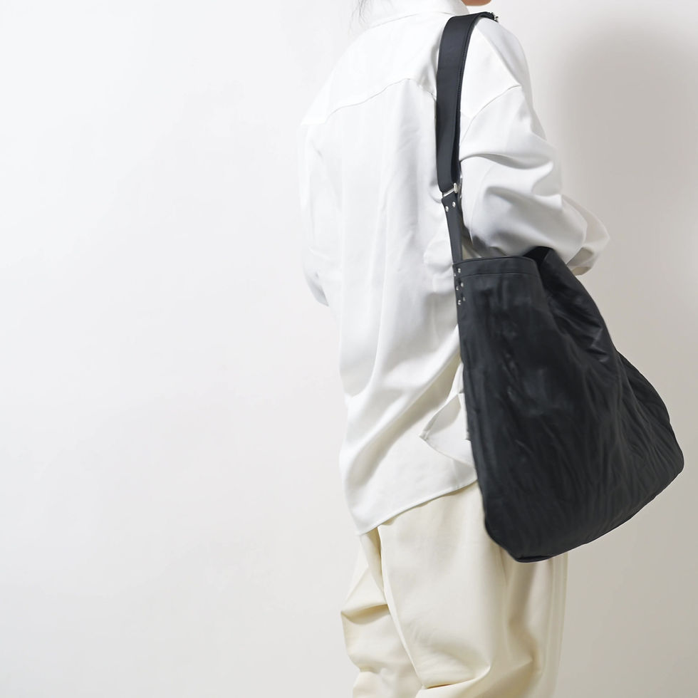 Thumbnail: -wring- soft leather shoulder L black