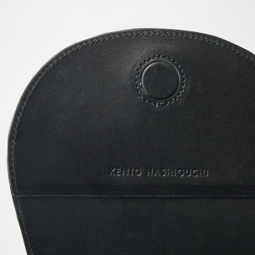 leather shoulder penta black | kentohashiguchi leather shoulder penta black | kentohashiguchi