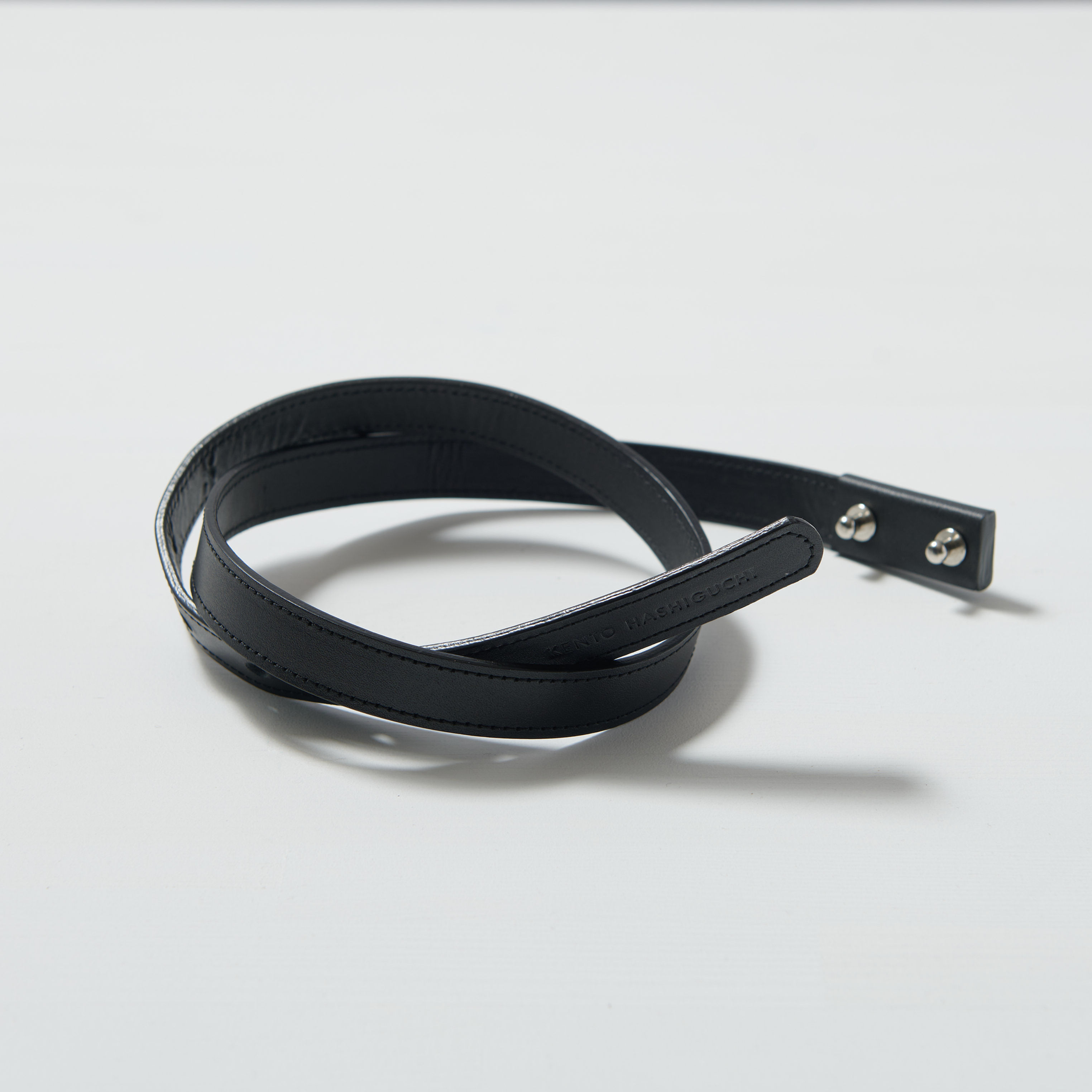 leather slim belt