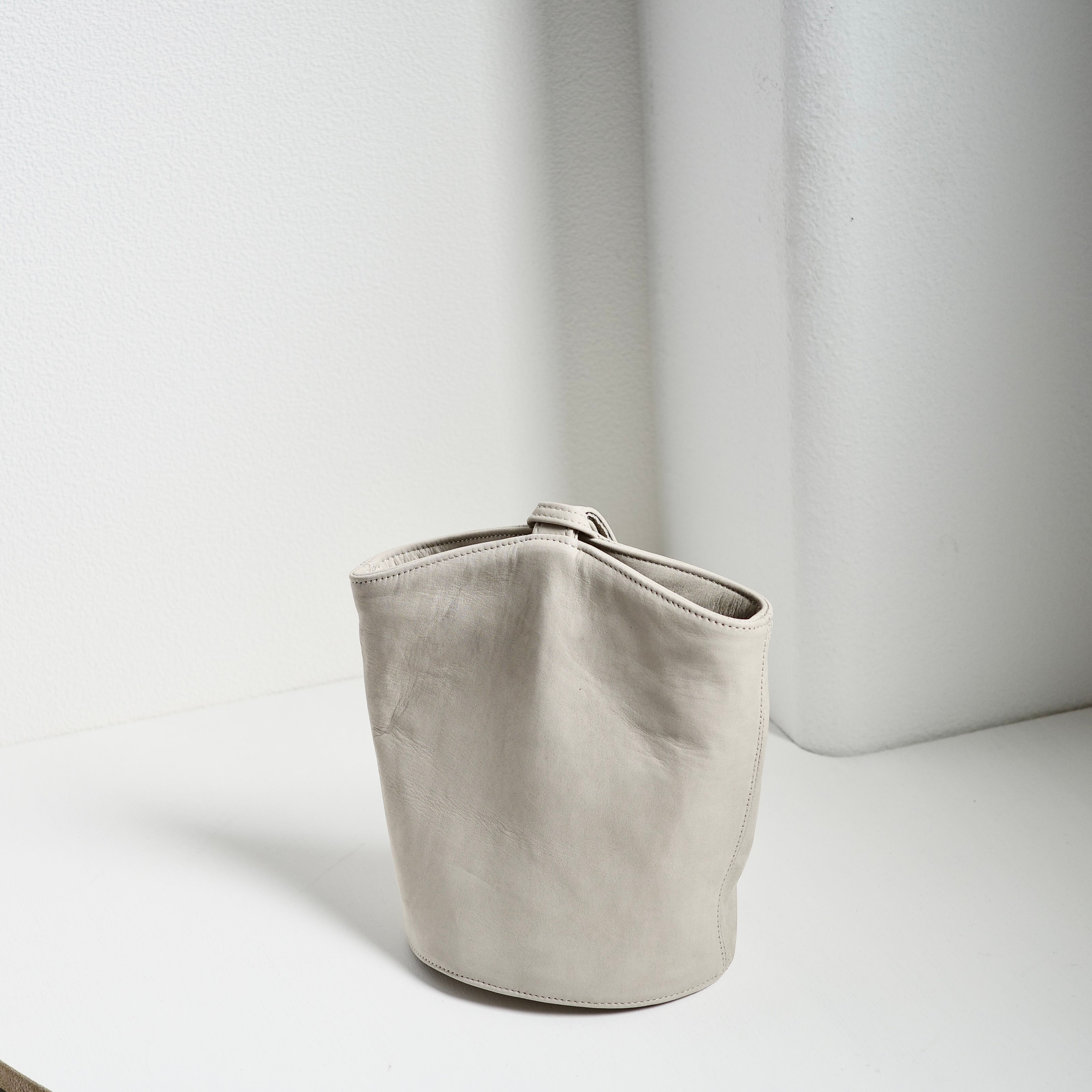 baked leather light gray