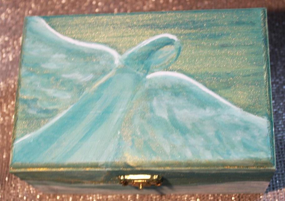 Schatulle Blau/Grün