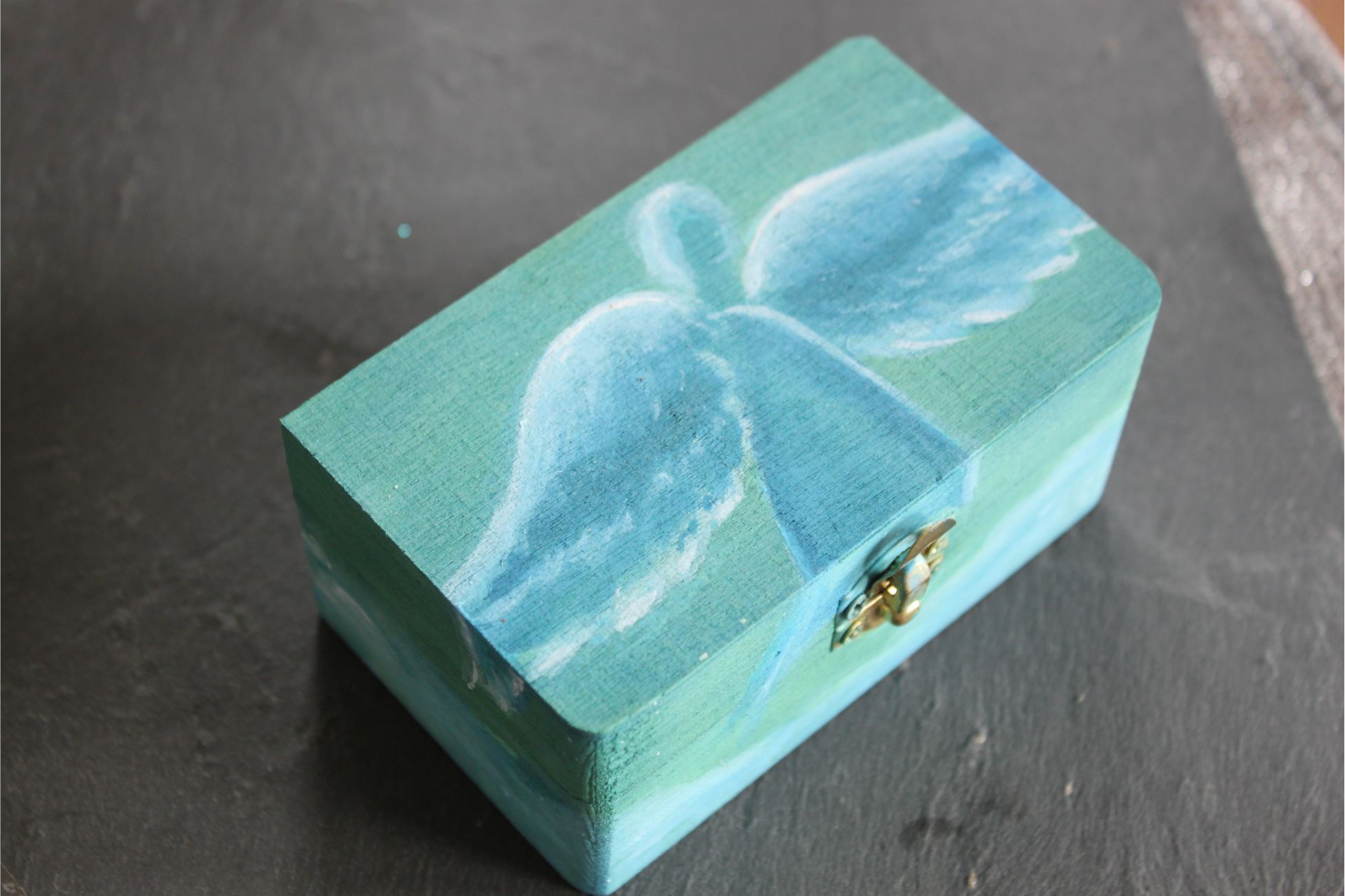 Schatulle Grün-Türkis