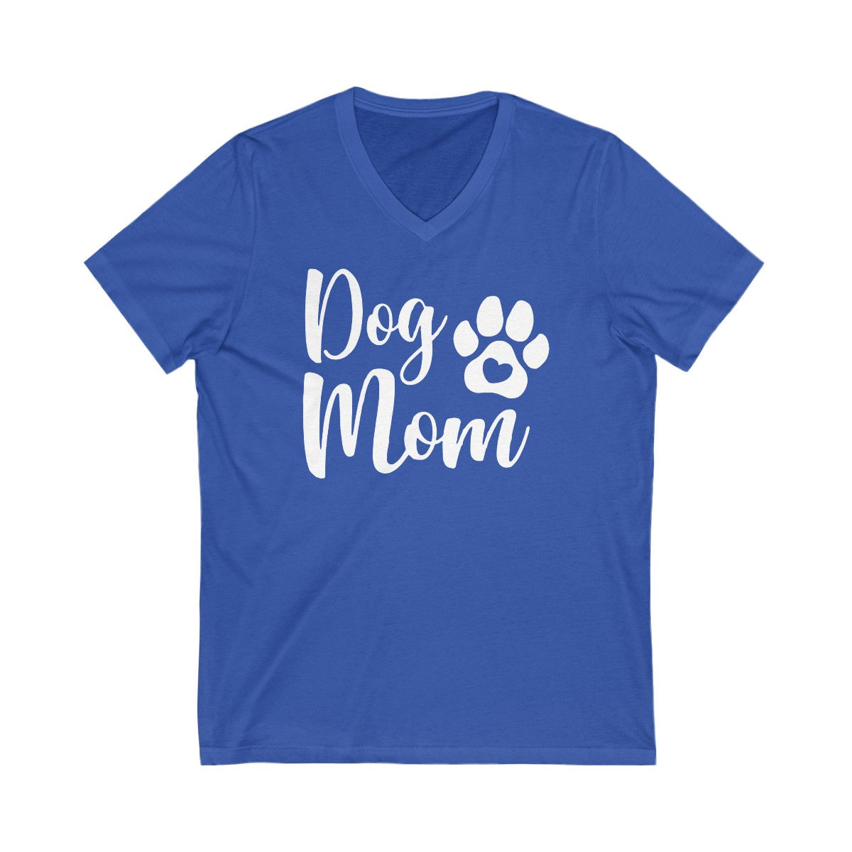 Dog Mom Womens V-Neck T-Shirt