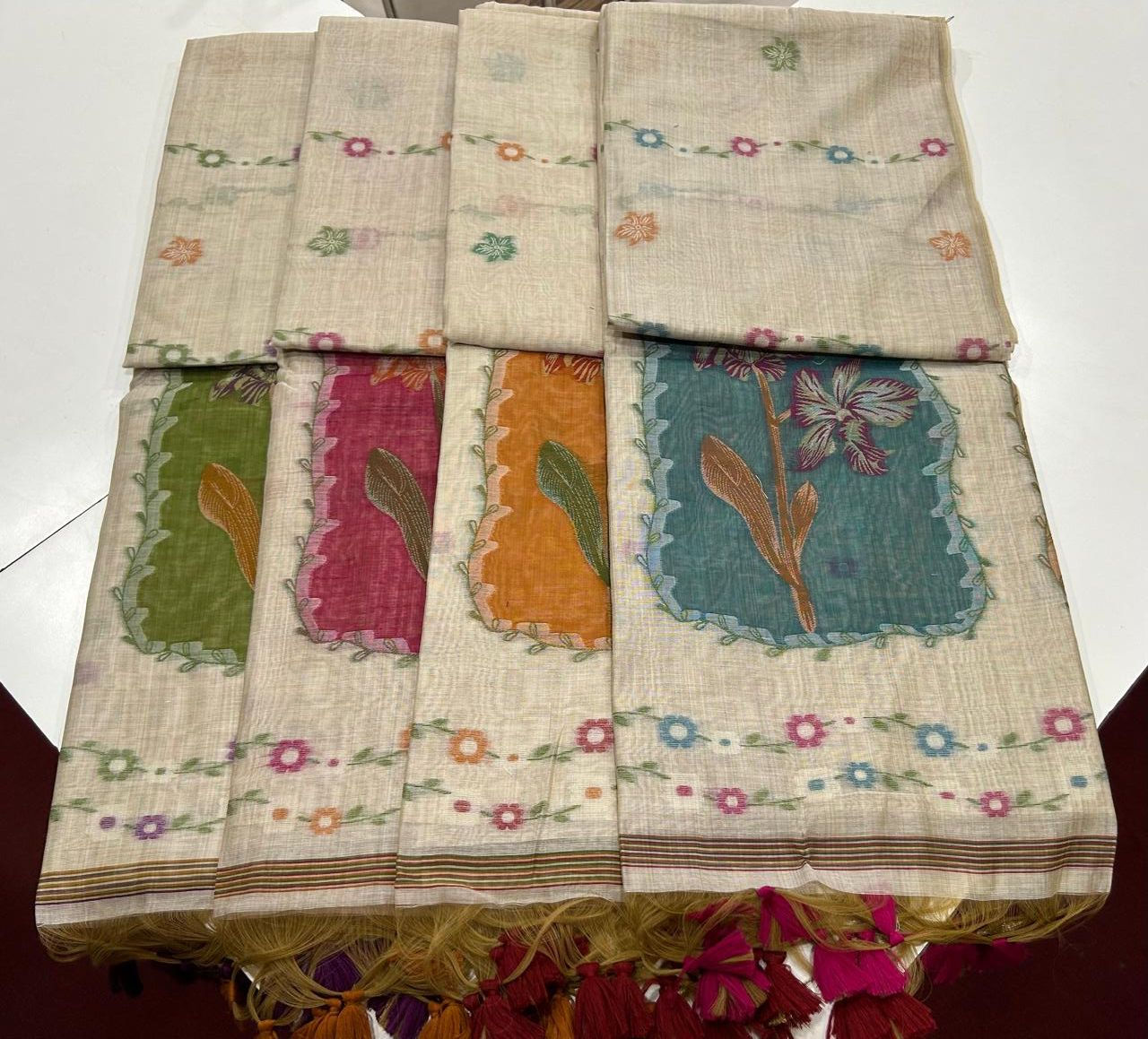 Soft Muga Cotton Saree