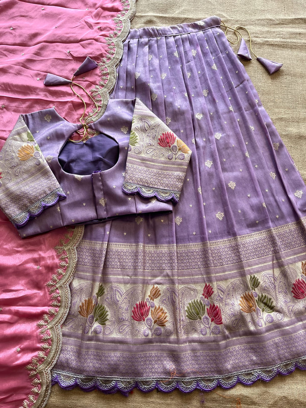 Thumbnail: Dola Silk Paithani Lehenga Choli