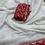 Thumbnail: Beautiful white and red georgette saree