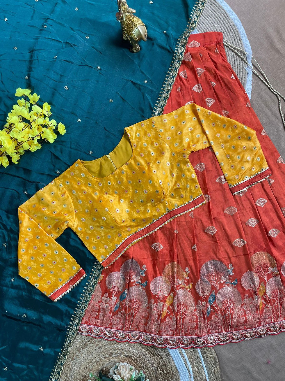 Thumbnail: Mother daughter combo lehenga choli