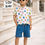 Thumbnail: Boys Henley neck T-shirt & Shorts