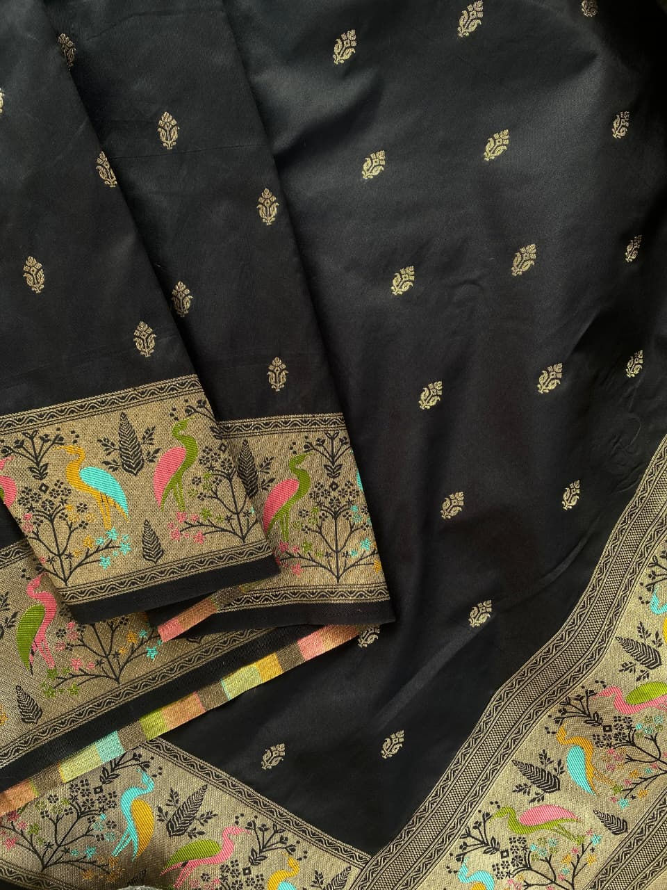 Thumbnail: Black Banarasi Saree