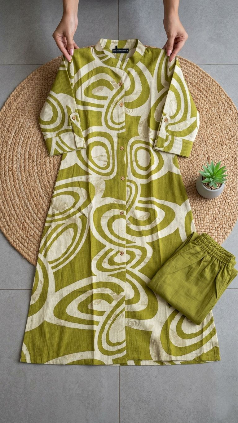 Thumbnail: Bamboo Cotton Kurta Set