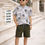 Thumbnail: Boys Henley neck T-shirt & Shorts