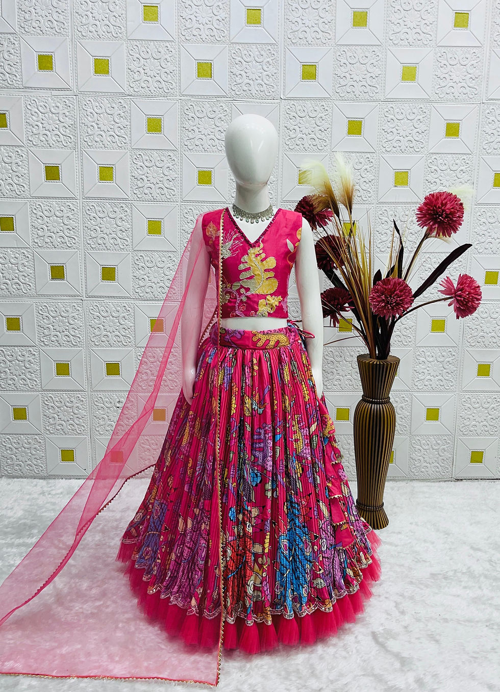 Thumbnail: Kids Crepe Lehenga Choli