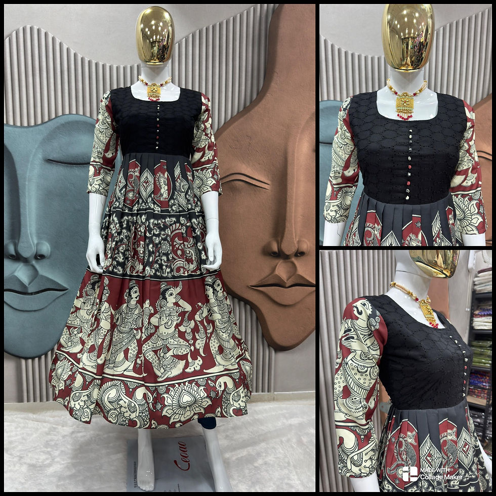 Thumbnail: Kalamkari-themed Cotton Dress