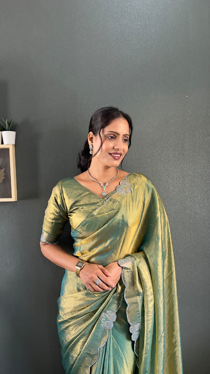 Thumbnail: Premium Space Silk Ready-to-wear Saree