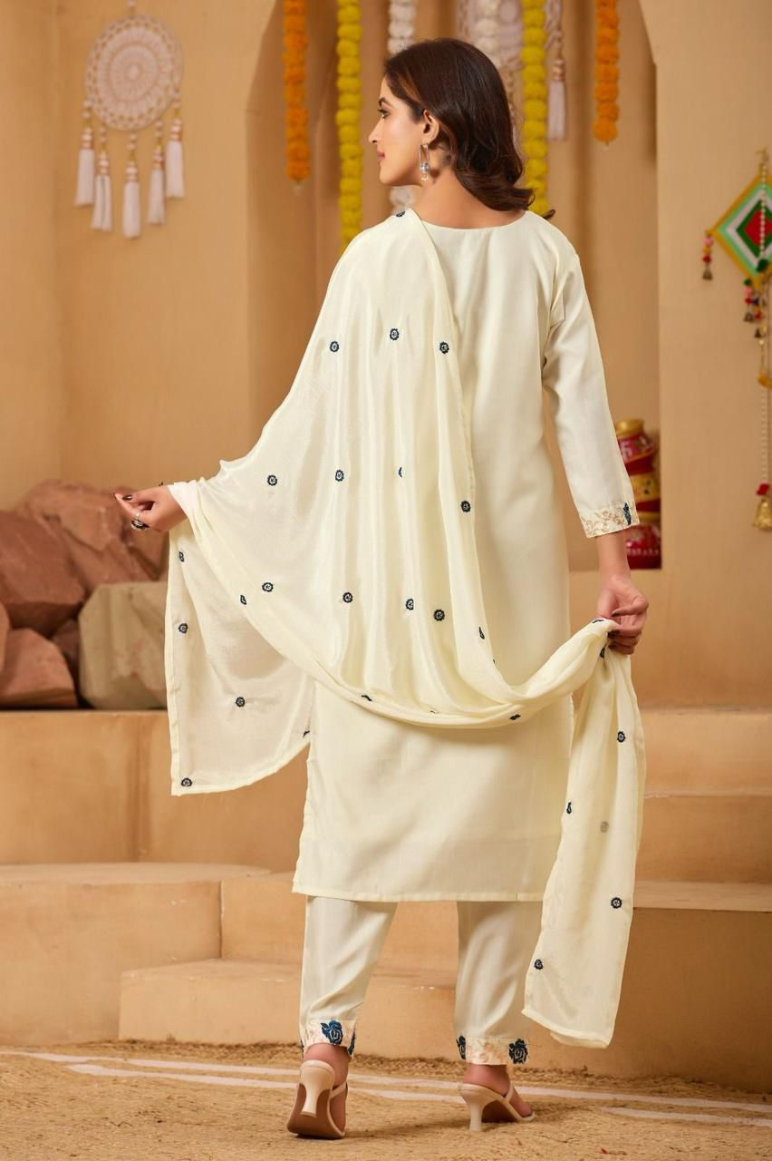 Thumbnail: Heavy Embroidery Kurti with Pant