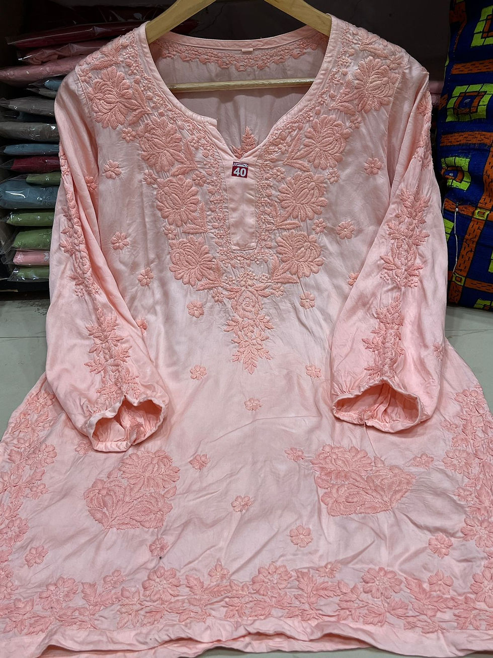Thumbnail: Premium Quality Modal Satin 3D Work Short Top  