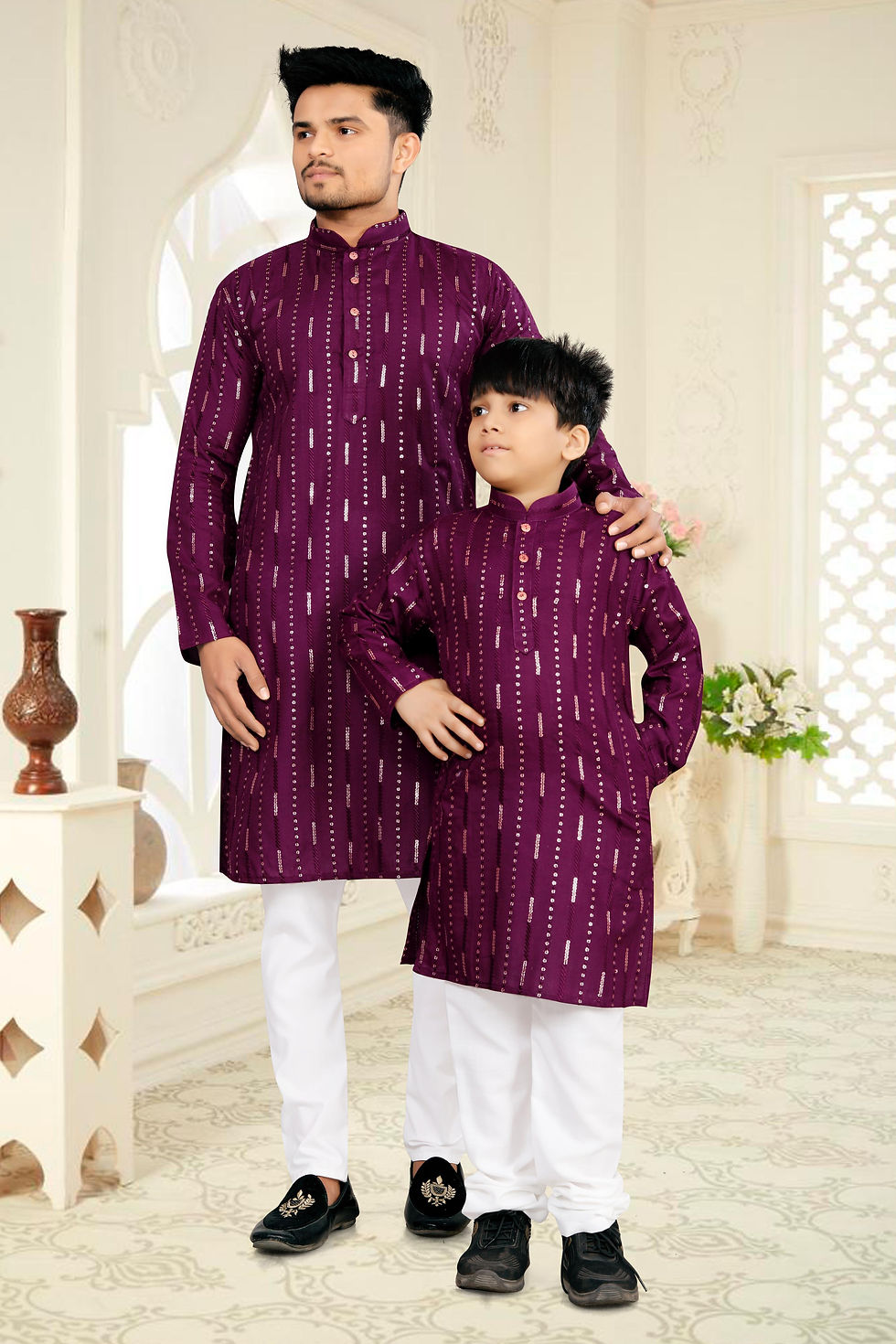 Thumbnail: Father-Son Combo Kurta Pyjama