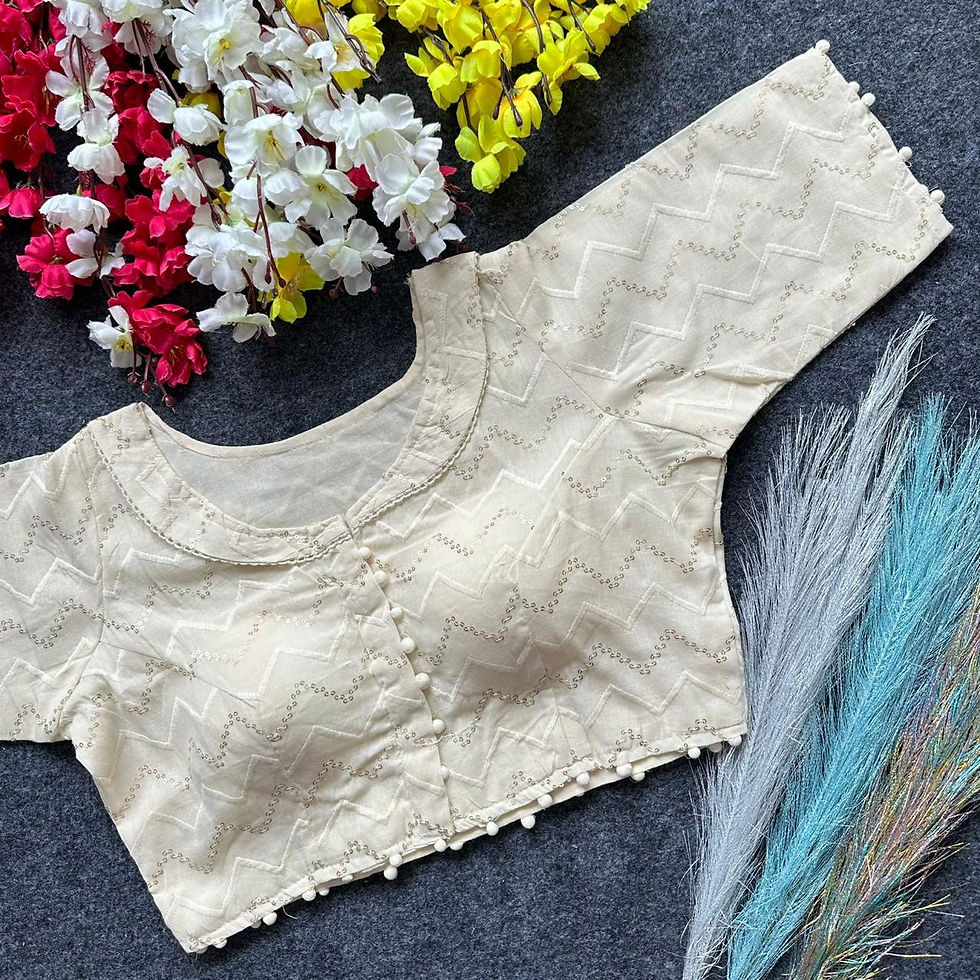 Thumbnail: Pure Cambric Cotton Diable Blouse