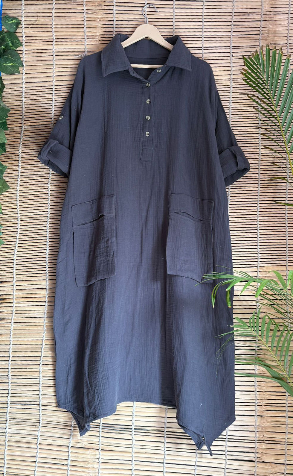 Thumbnail: Double Pocket Mulmul Sophia Dress