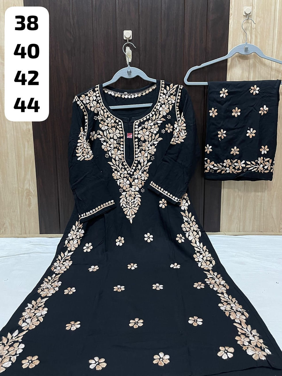 Thumbnail: Heavy Rayon Double Shaded Thread Palazzo Set 