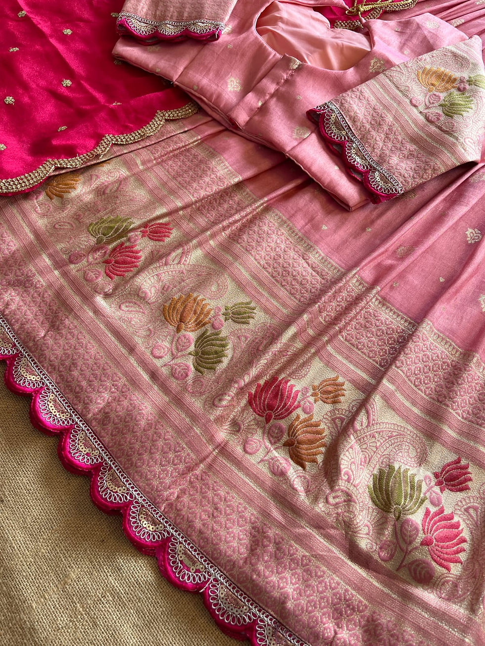 Thumbnail: Dola Silk Paithani Lehenga Choli