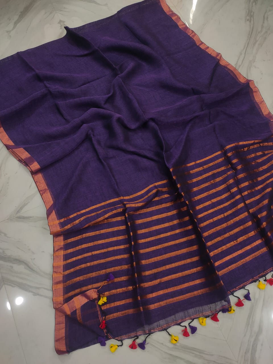 Thumbnail: Linen saree