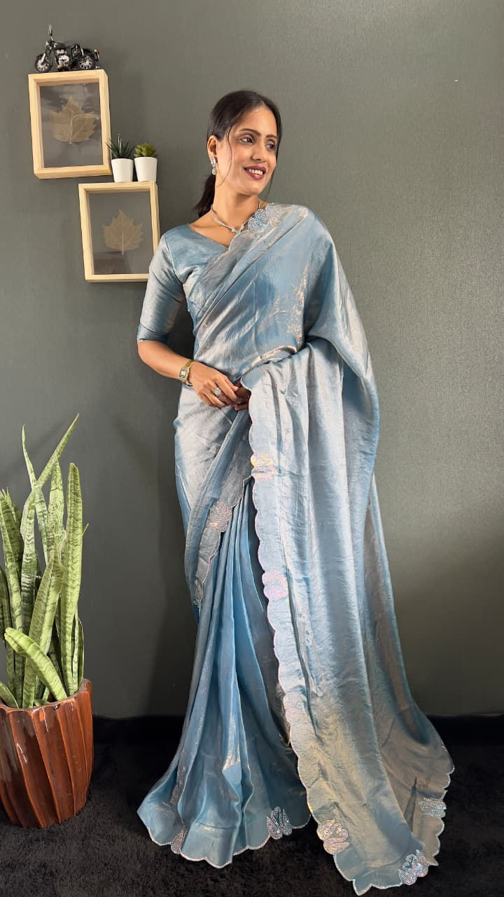 Thumbnail: Premium Space Silk Ready-to-wear Saree