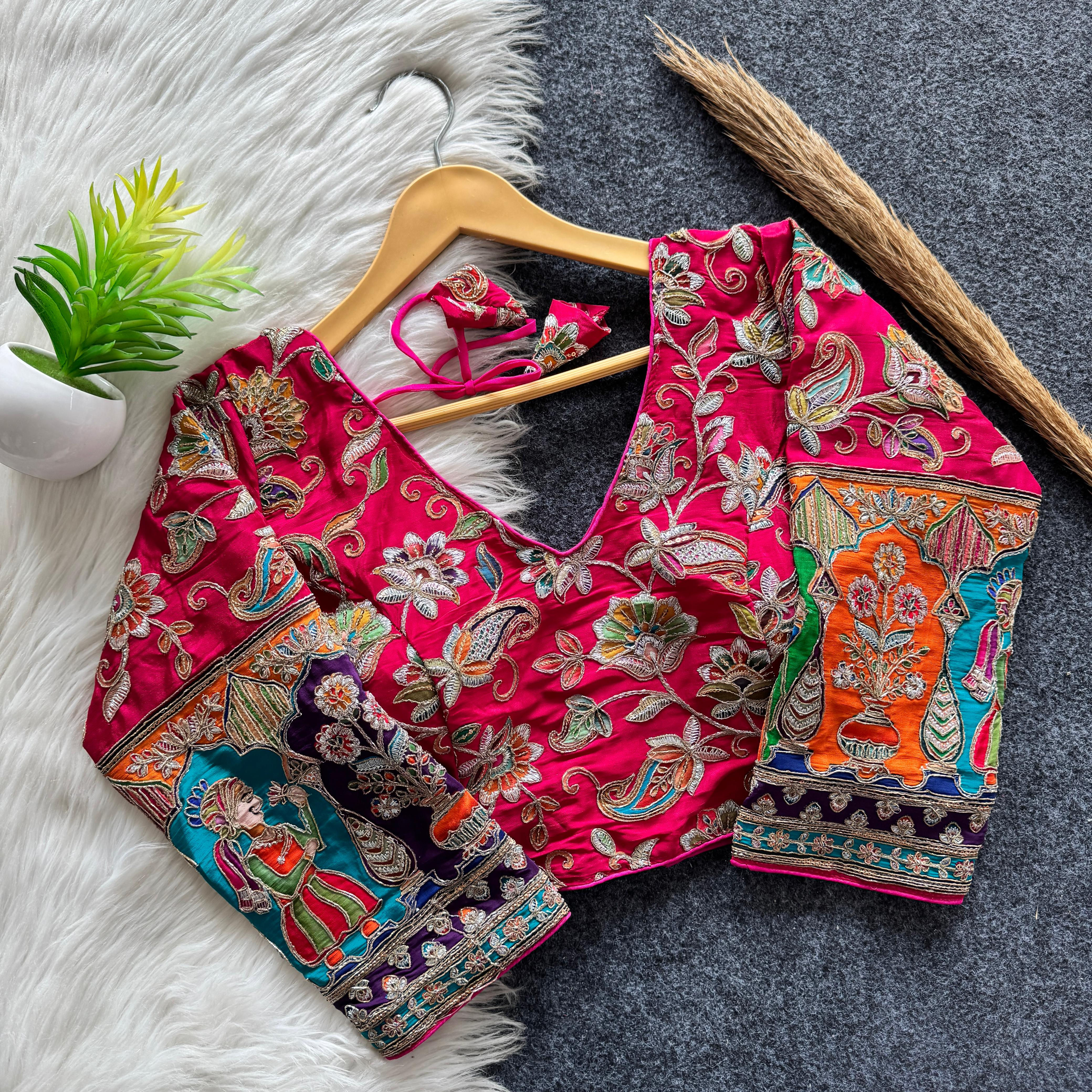 Blouse with beautiful flower print all over