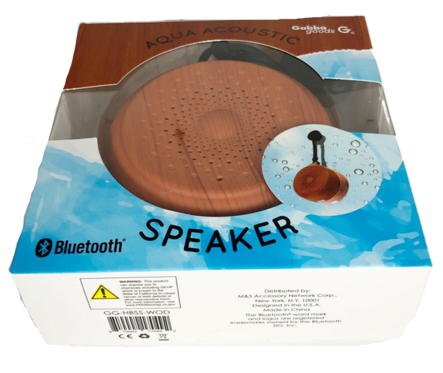 Thumbnail: Gabba Goods Aqua Acoustic Bluetooth Shower Speaker Side View