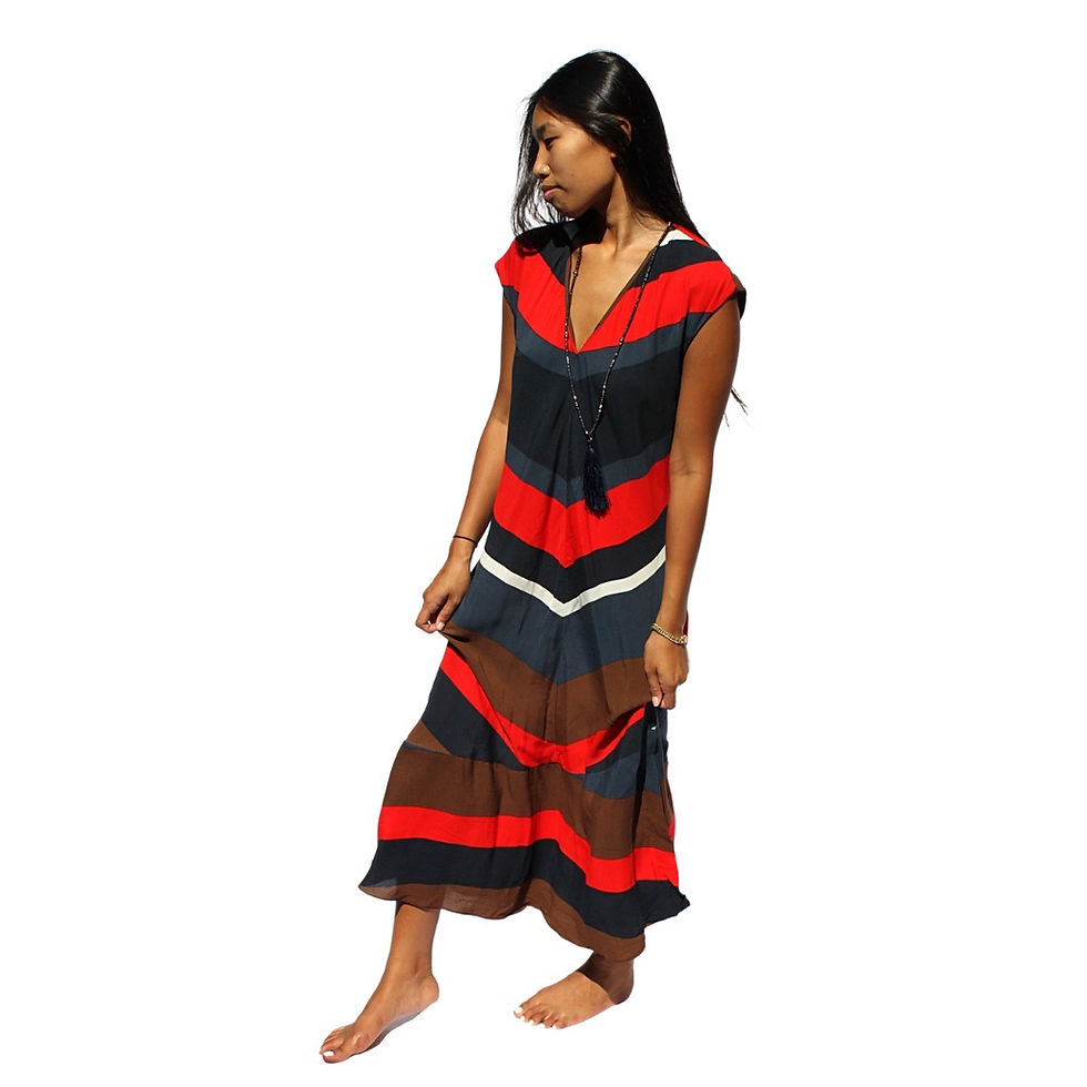 Thumbnail: Zara Striped Dress Front View