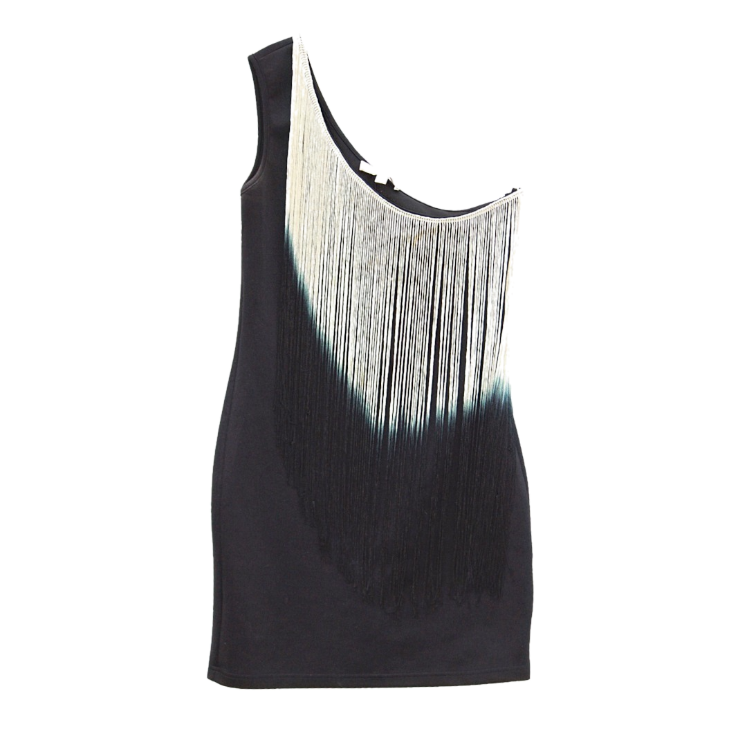 Lumiere Ombré Fringe Dress Front View
