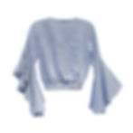 LF Love Ruffle Crop Top Back View