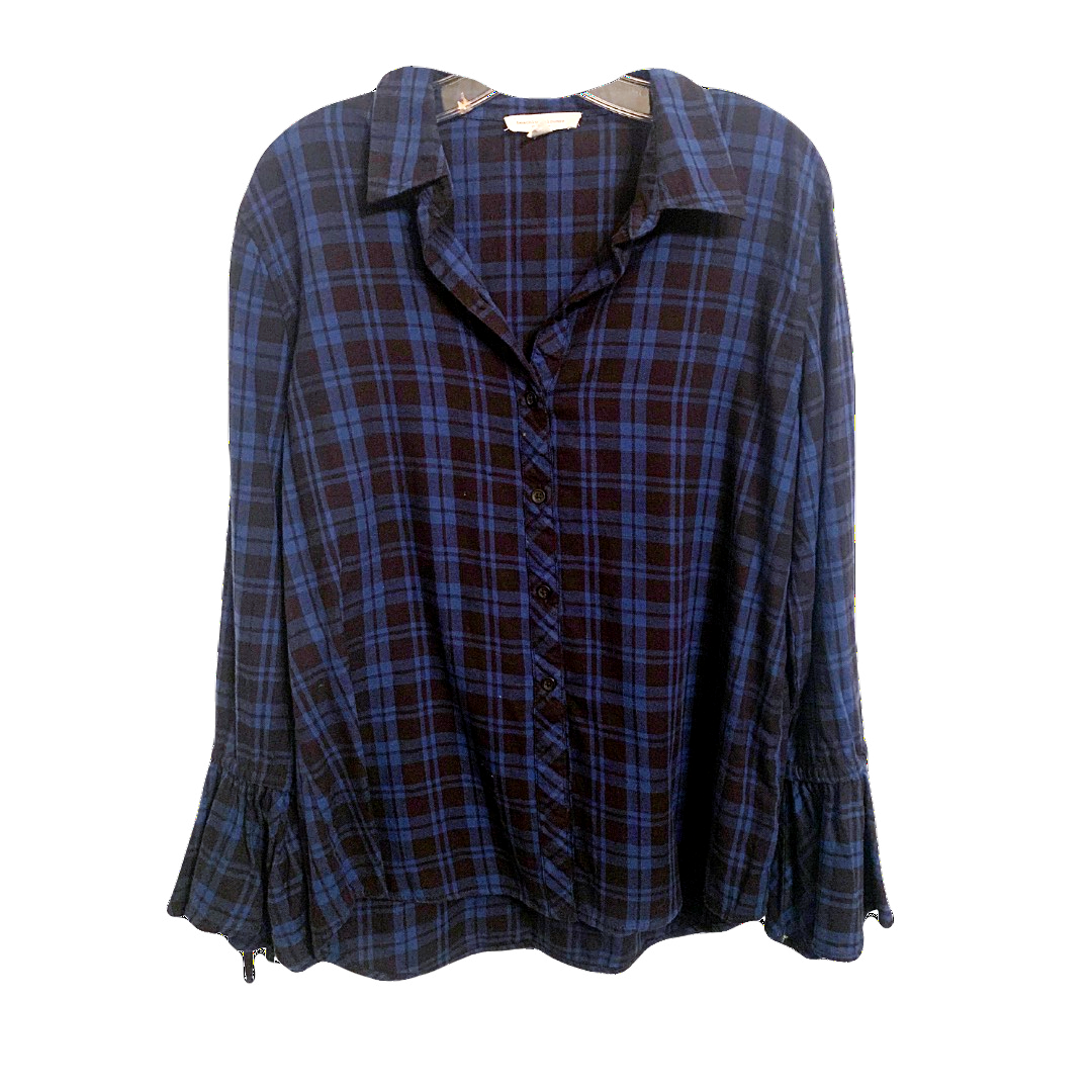 BeachLunchLounge Plaid Top Front View