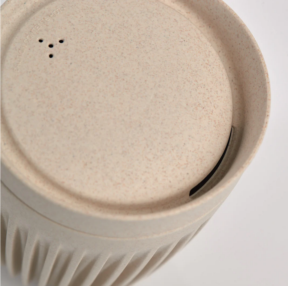 Thumbnail: Huskee Cup & Lid 12  oz  Natural