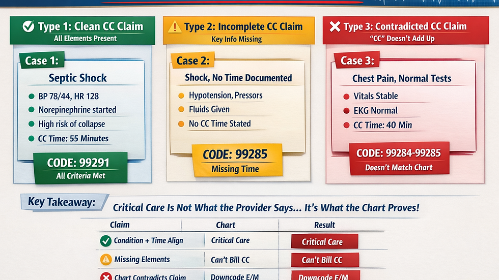 Code 99285 Examples Critical Care Coding in the ED: CPT 99291 and 99292