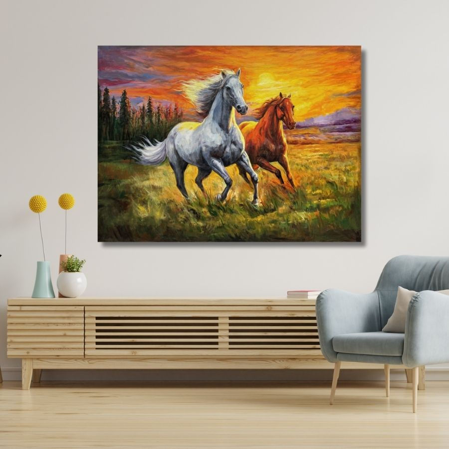 Thumbnail: best Running Horse Painting art gallery in India